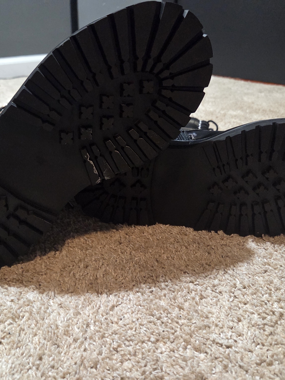 Trent Black Liquid Velvet Boots - Picture 9 of 10